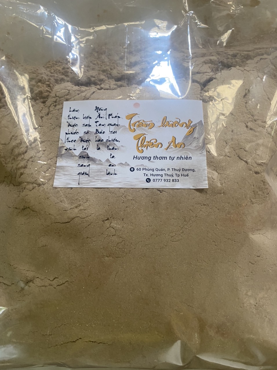 500 gram Bột trầm hương đốt xông nhà tẩy uế đồ thờ cúng phong thủy,thu hút nguồn năng lượng tích cực