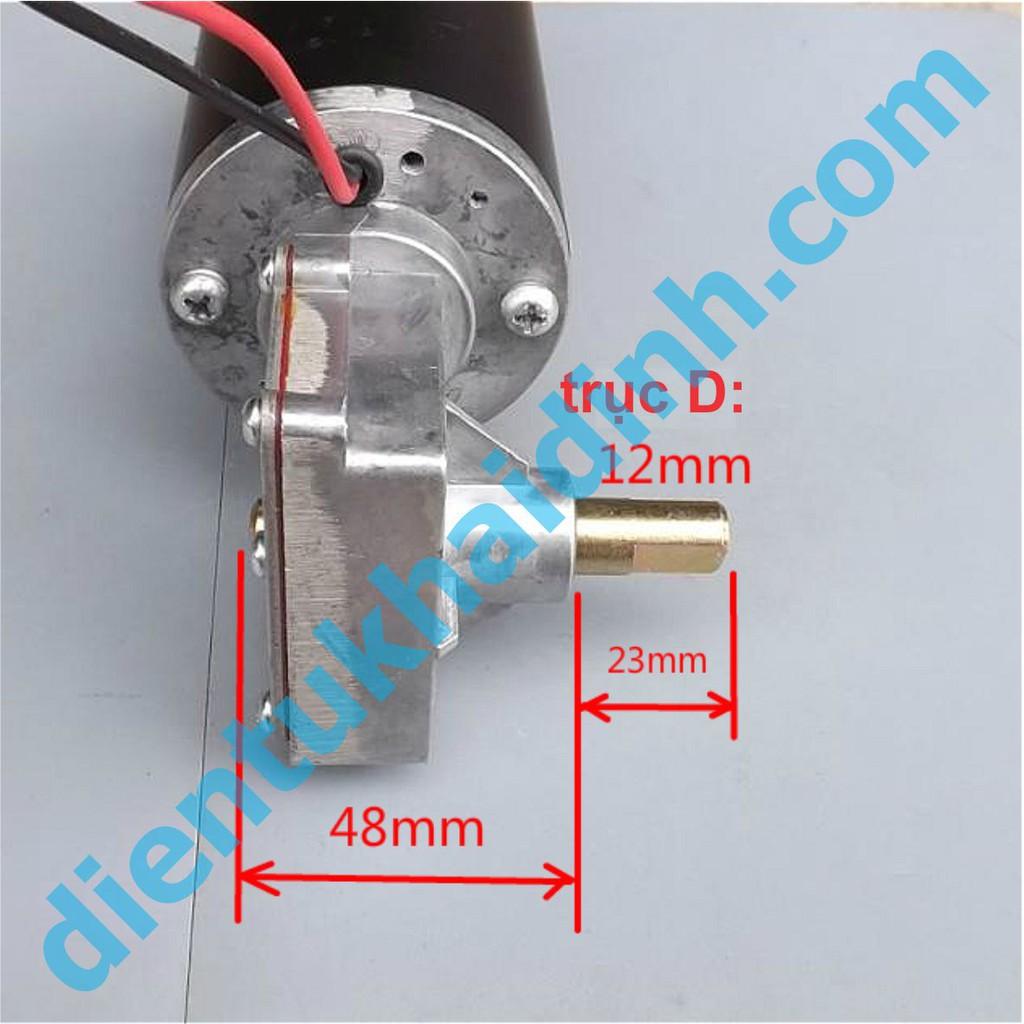 động cơ giảm tốc DP632016001A DC220V (220VAC chỉnh lưu) 0.2A DC60V-300V 15-75V/P trục 12mm vát 2 bên 1.35kg kde4574