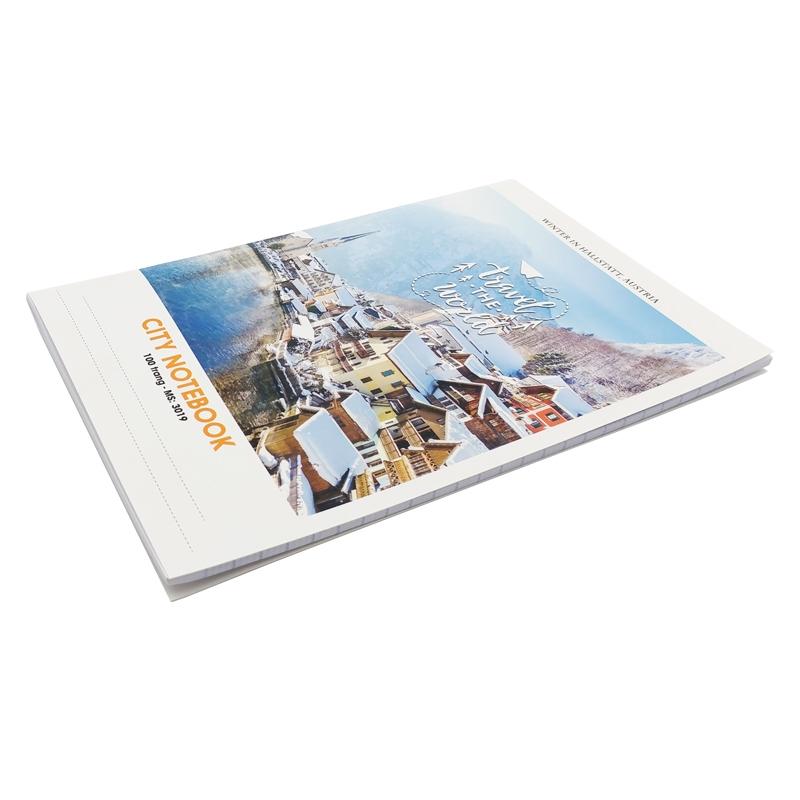 Combo 5 Tập Sinh Viên 4 Ly Ngang City 100 Trang 60gsm City - Hải Tiến 3019 (Mẫu Màu Giao Ngẫu Nhiên)
