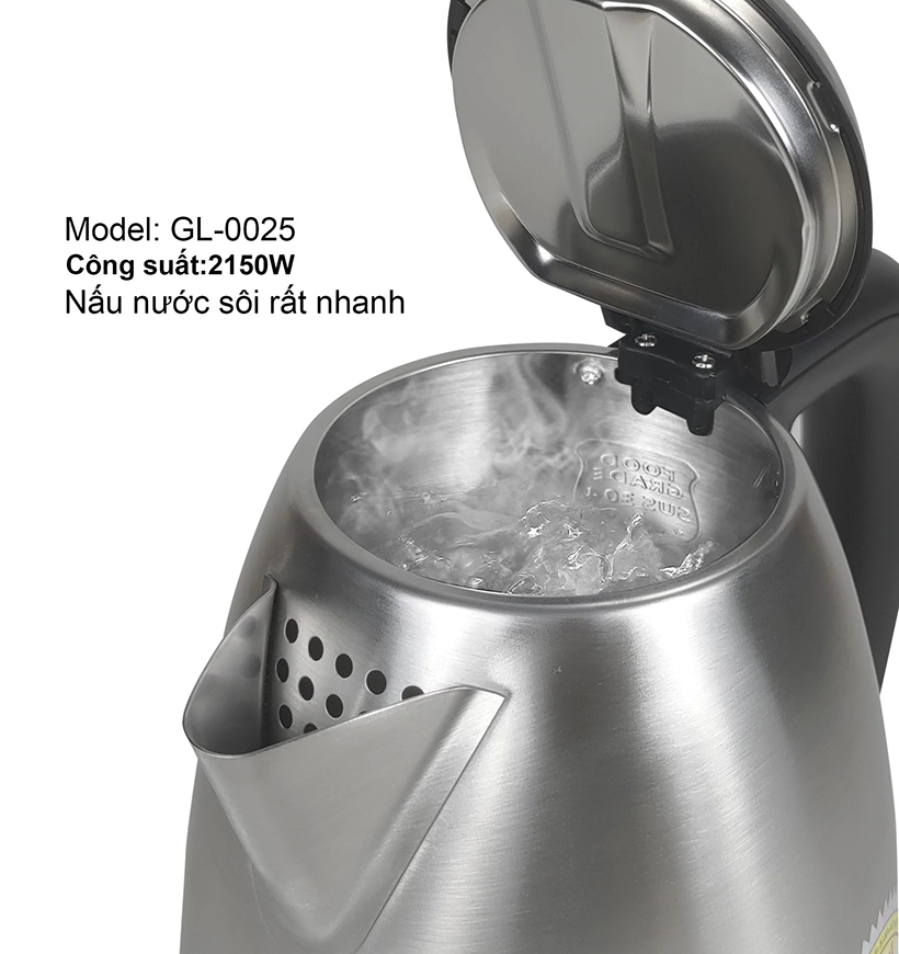 Ấm đun siêu tốc 2.5 lít Gali GL-0025 - Hàng chính hãng