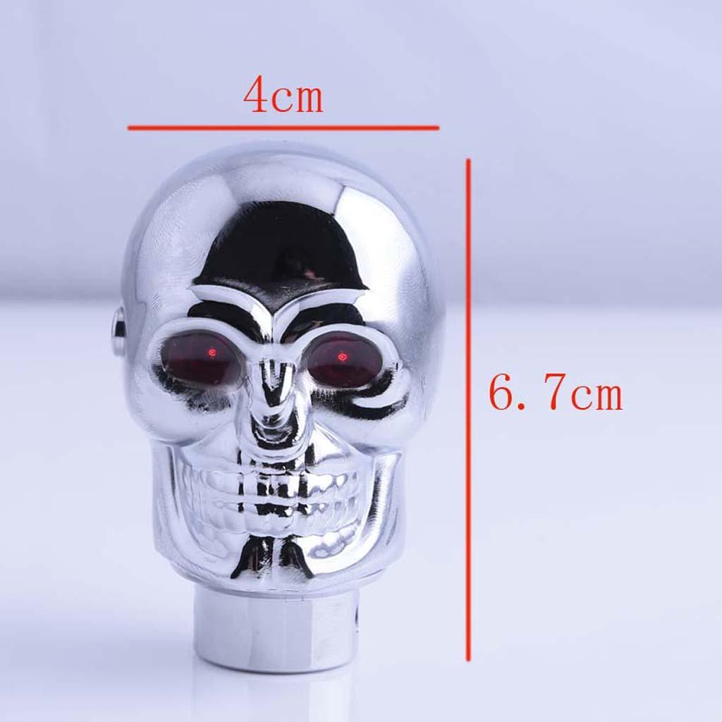 1x Blue LED Skull Universal Car Truck Manual Gear Stick Shifter Lever Knob