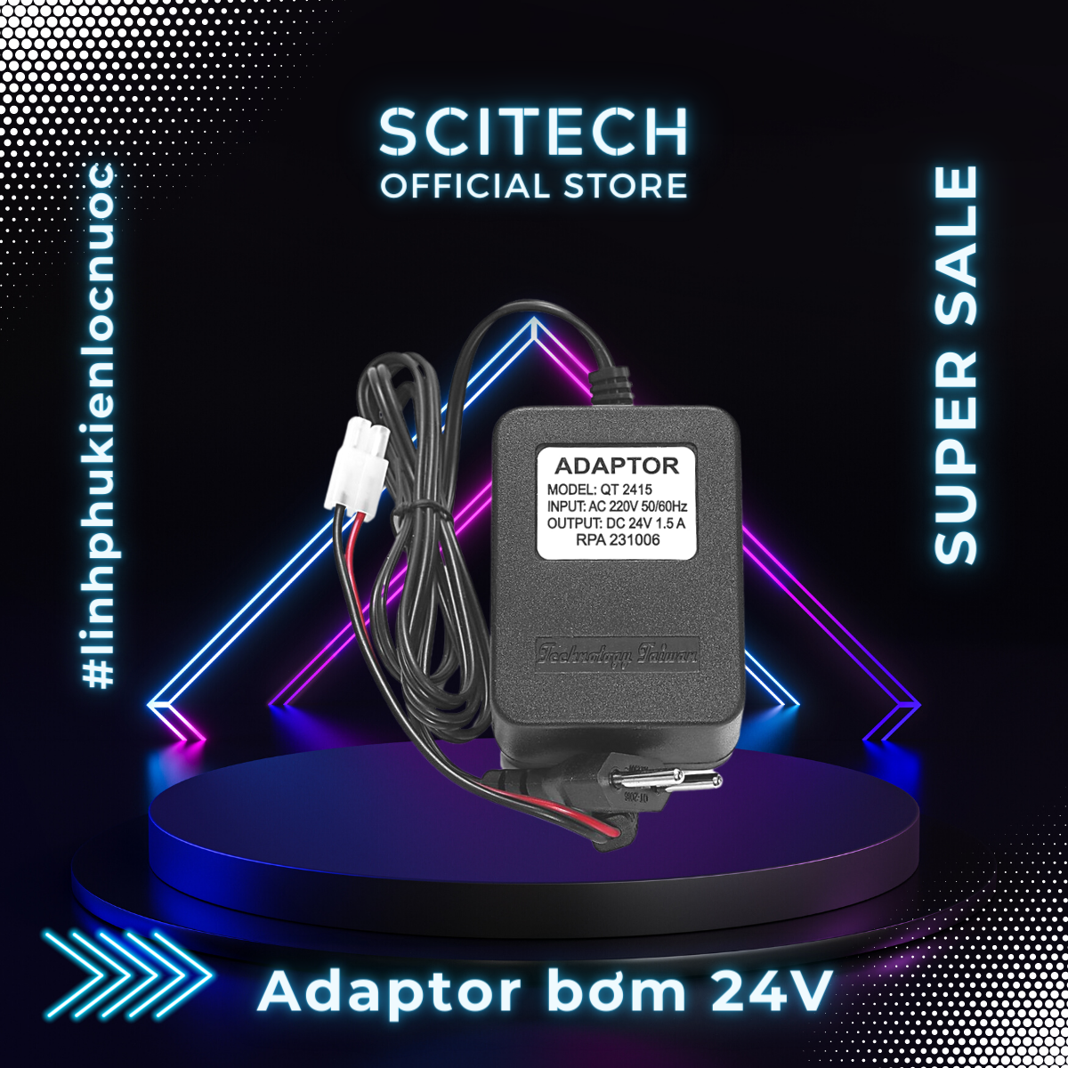 Adaptor bơm 24V/36V dùng trong máy lọc nước - Hàng chính hãng