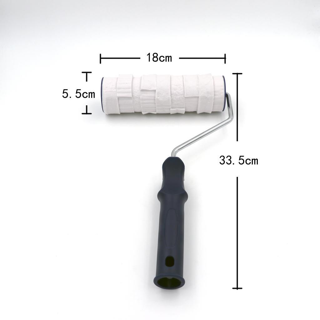 Decorative Rubber Roller For Wall Paint Roller, 8 ", With