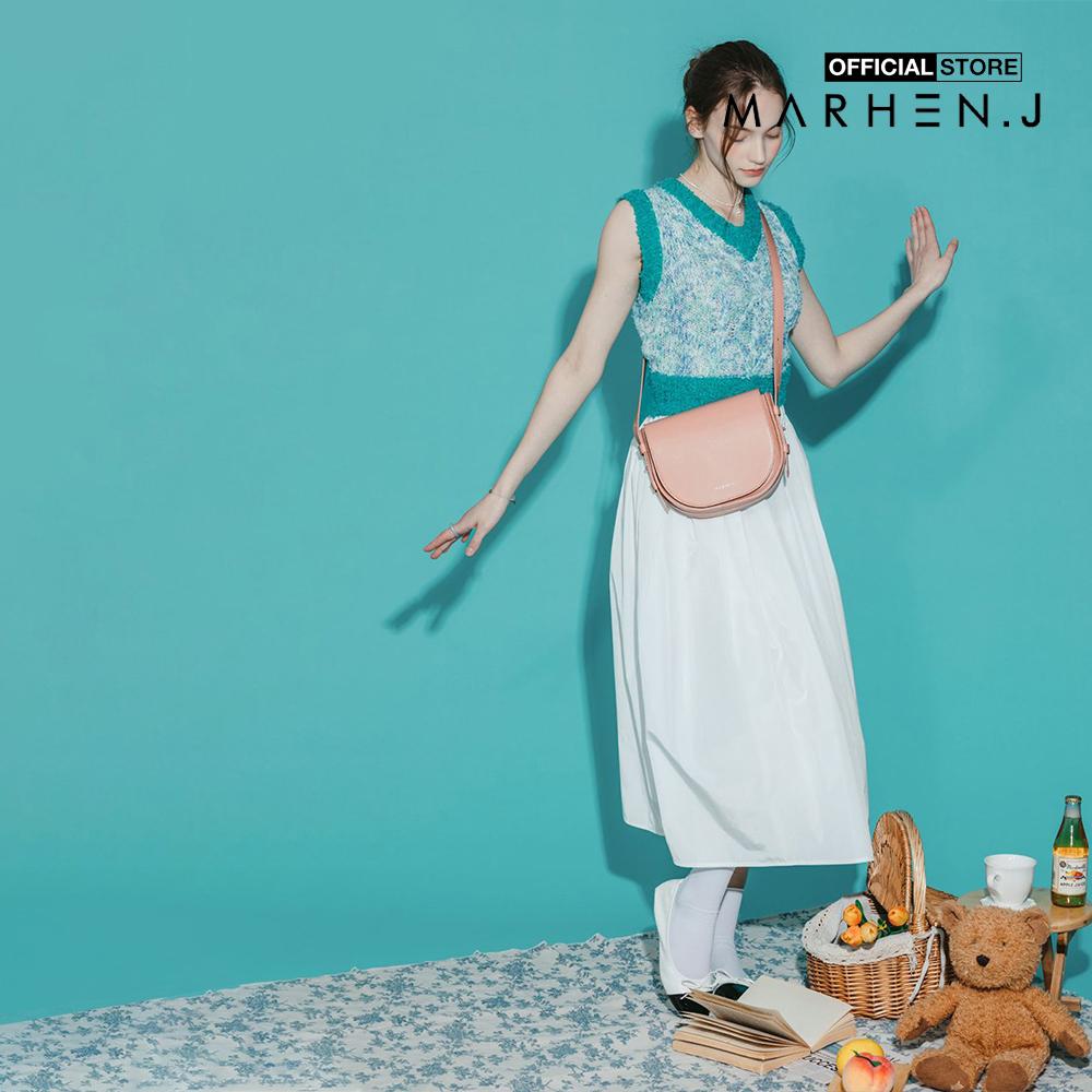 Marhen.J - Túi đeo chéo nữ hình bán nguyệt Mika MJ22AMIKAB-PK