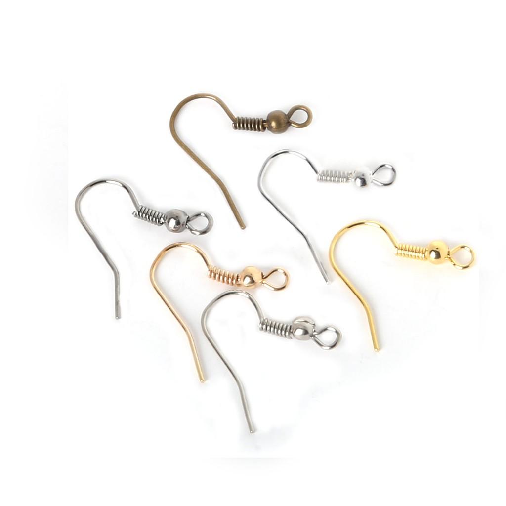 Set 200 Móc Cài Dùng Làm Hoa Tai 20x22mm Handmade