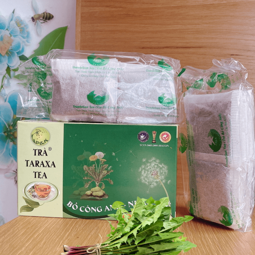 Trà TARAXA P&K BỒ CÔNG ANH - NHÀU - MÈ Giải độc, Ngừa viêm khớp, đau nhức, hạ cholesterol