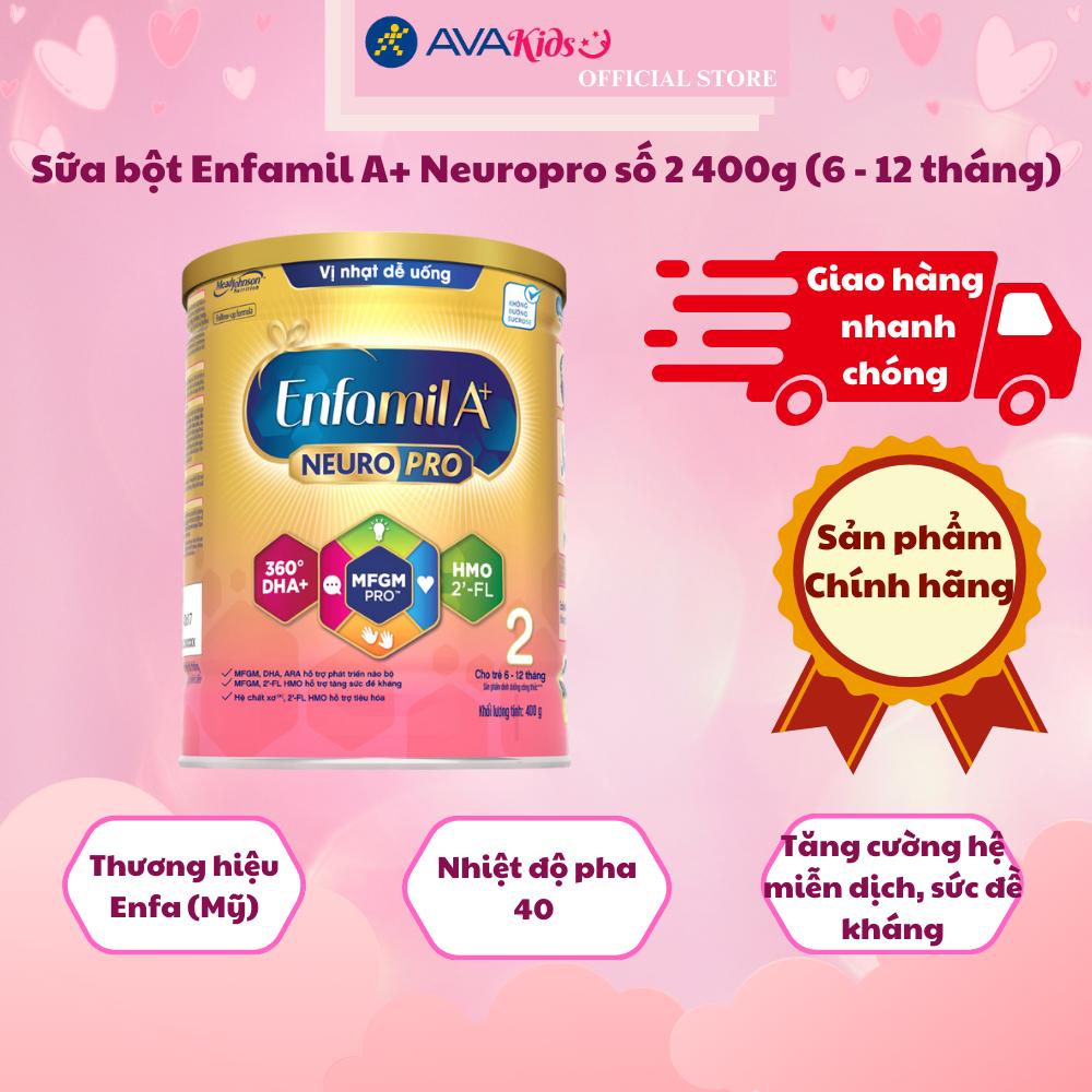 Sữa bột Enfamil A+ Neuropro số 2 400g (6 - 12 tháng)