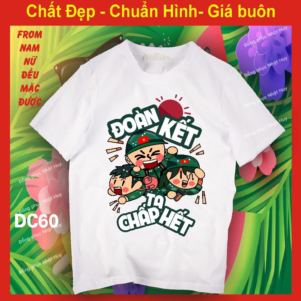 Áo nhóm đi chơi DC60, du lịch biển, phông, thun, chất đẹp,ĐỒNG ĐỘI BÊN TA NGẠI GÌ SÓNG GIÓ,ĐOÀN KẾT TA CHẤP HẾT