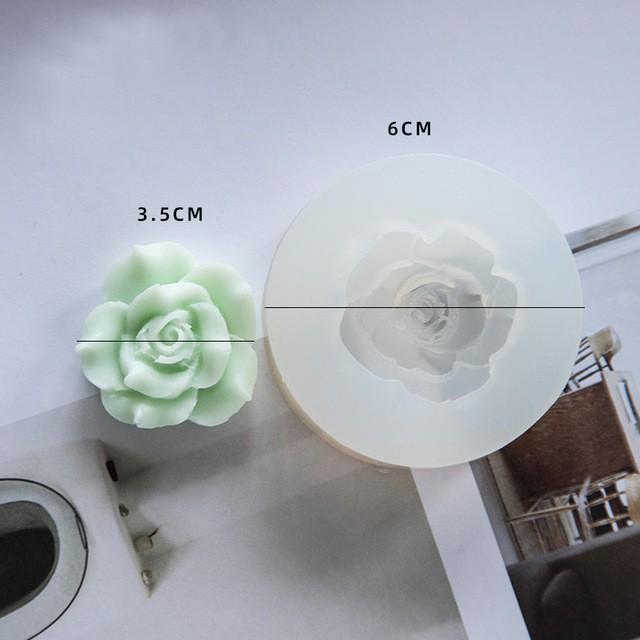 Khuôn silicon 3d làm rau câu làm bánh hoa hồng cánh sen