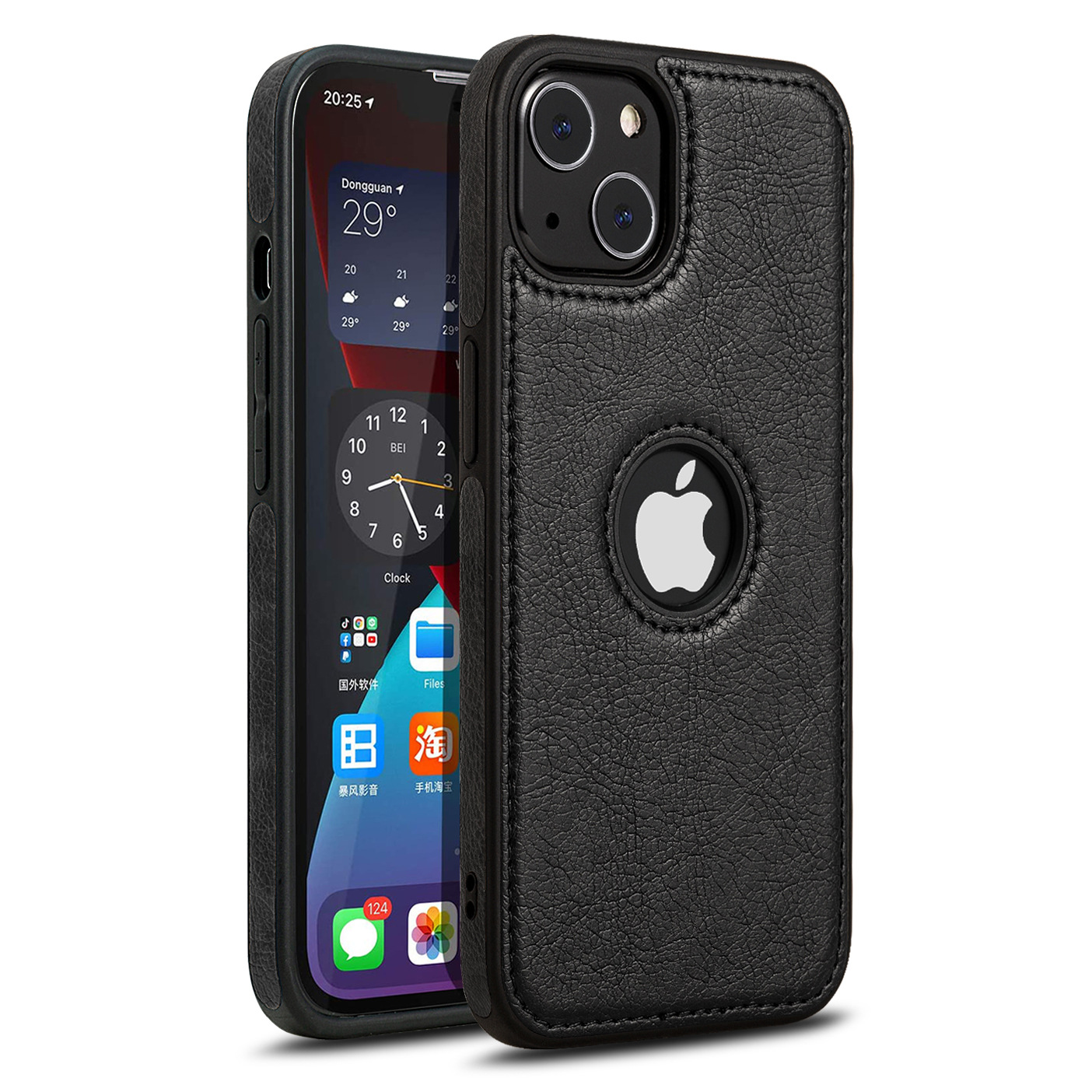 Ốp Lưng Da Cao Cấp Dành Cho Iphone 14 14 Plus 14 Pro 14 Pro Max - Hàng Chính Hãng - Đen - 14