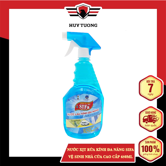 Nước xịt rửa kính đa năng Sifa vệ sinh nhà cửa cao cấp 650ml