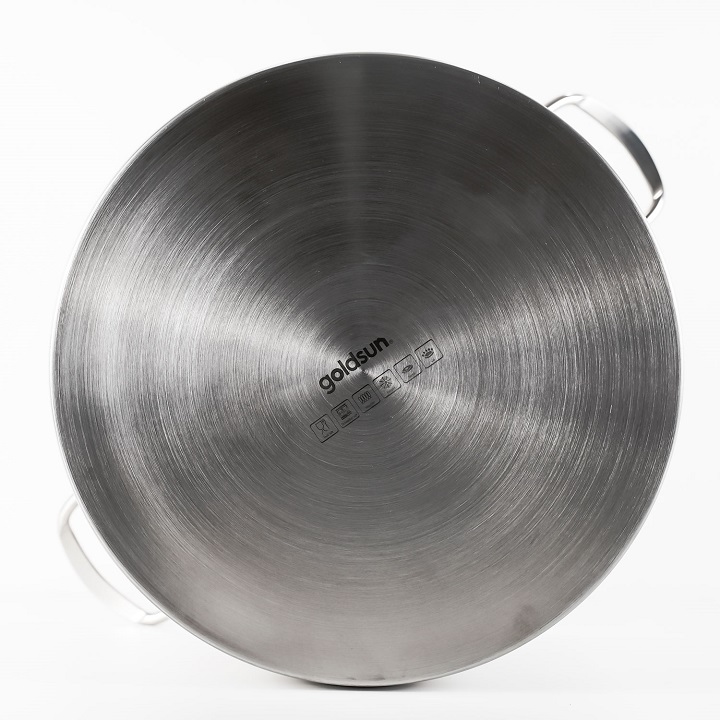 Nồi inox xửng hấp Gold.sun 3 đáy đường kính 30 cm cao cấp