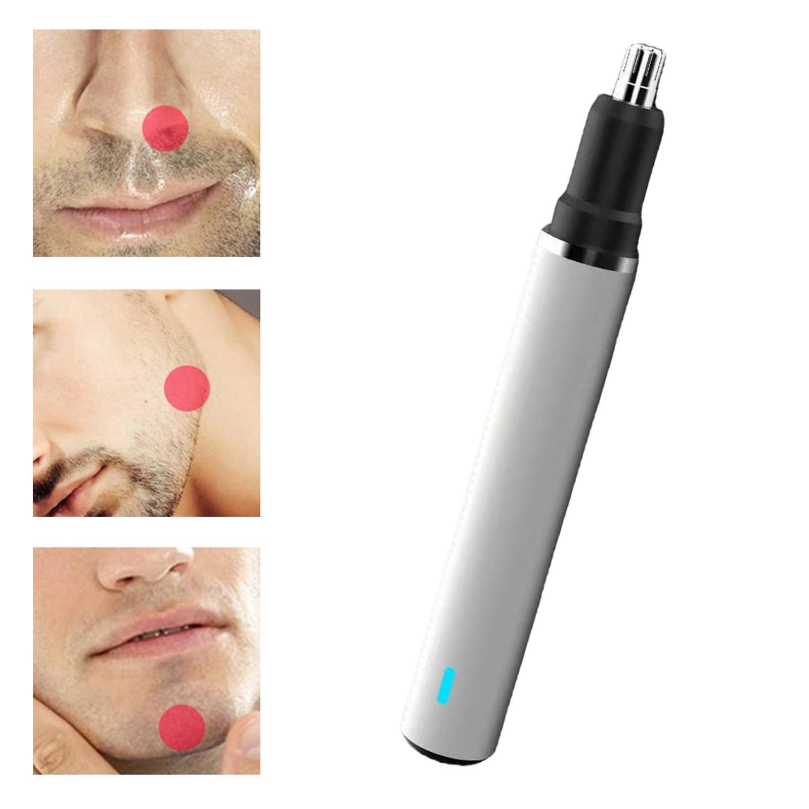 Waterproof Nose Ear Hair Trimmer 6000RPM Rotation Speed Facial Shaver for Travel Home