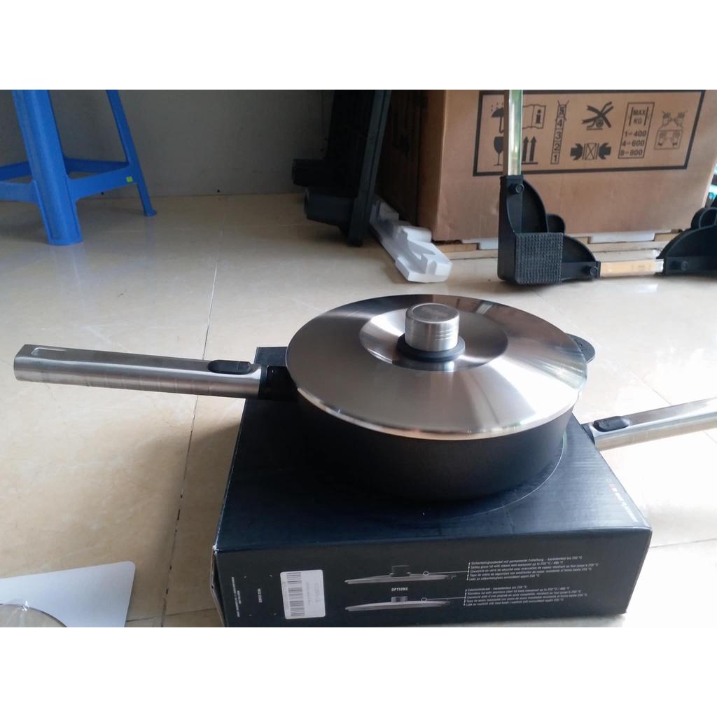 Chảo Gang Chống Dính Kèm Nắp Woll Diamond XR Logic, Dùng Cho Mọi Loại Bếp, Nhập Đức