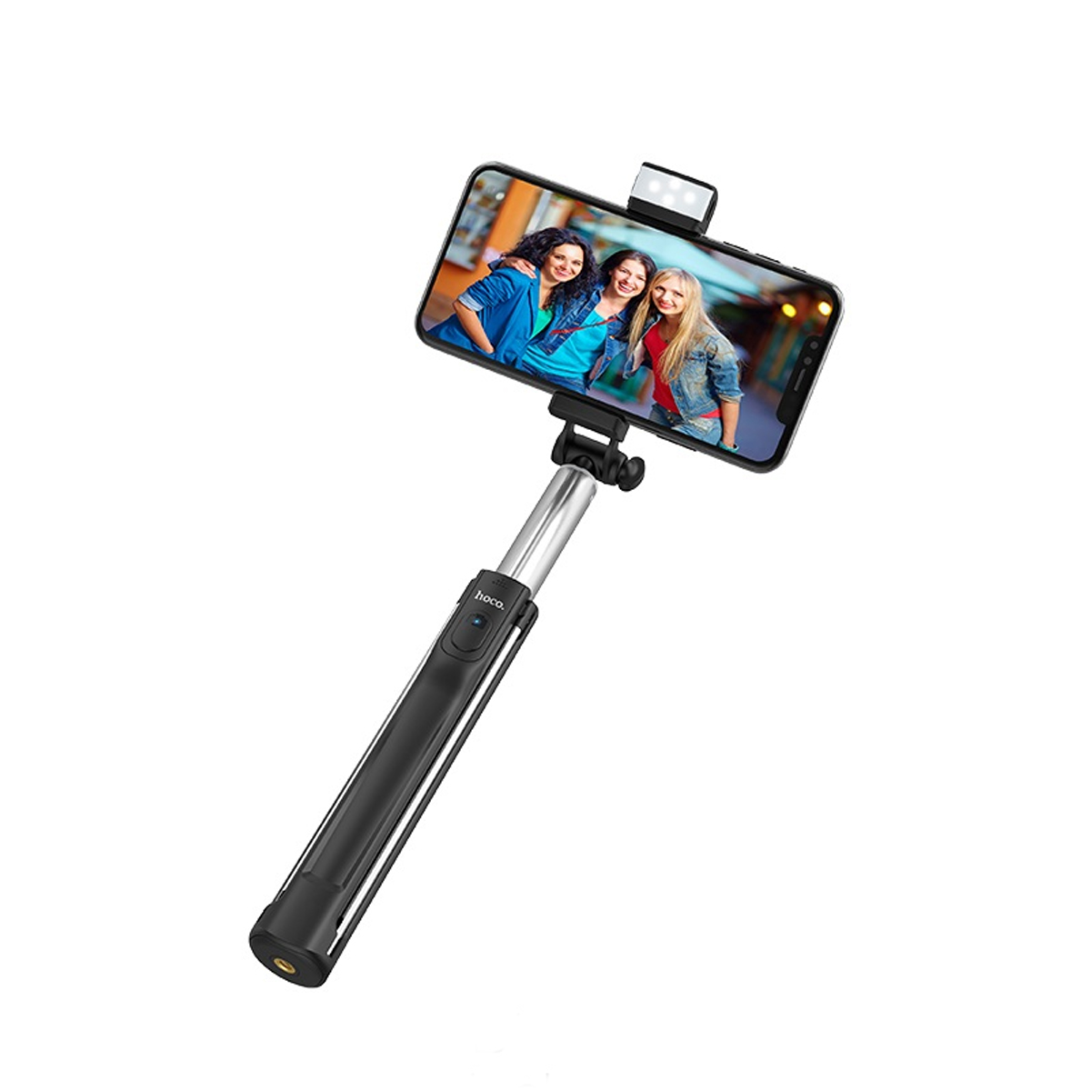 Gậy Tự Sướng Hoco K10A Có Giá Tripod, Đèn Led Hổ Trợ Chụp Selfie, Nút Bluetooth -Tặng Gía Đỡ Điện Thoại - Chính hãng