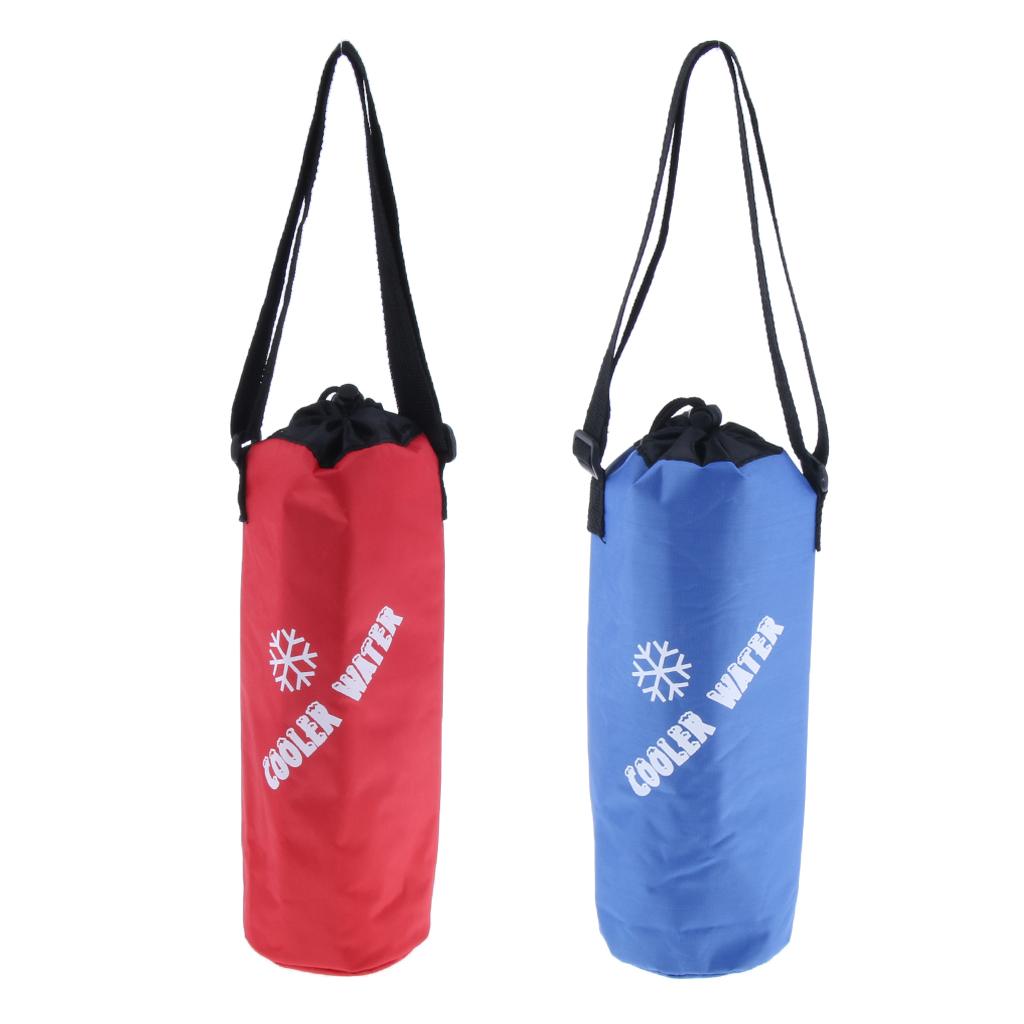 2pcs Protable Insulated Water Drink Bottle Cooler Carrier Cover Sleeve Tote Bag Pouch Holder for Women Men Biker Travel Cycling Climbing Sports