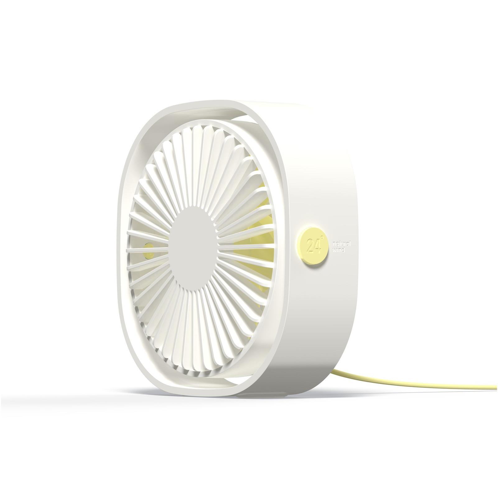 Quạt bàn mini di động xoay 360 °được hỗ trợ sạc USB