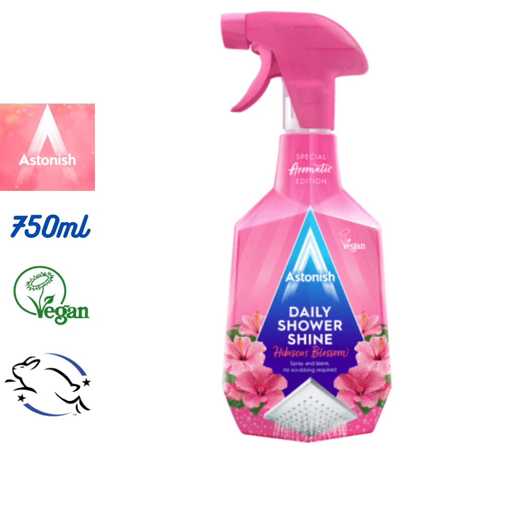 Bình xịt Vệ sinh vòi tắm không chạm hương hoa dâm bụt Astonish C3400 - 750ml