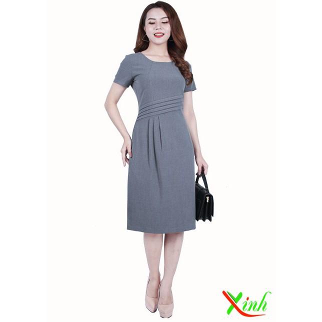 Đầm suông xếp ly ThoiTrangXinh gọn dáng DL501
