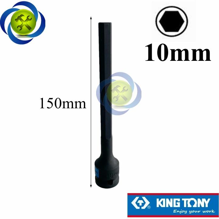 Tuýp lục giác đen 10mm Kingtony 407510 loại 1/2 dài 150mm