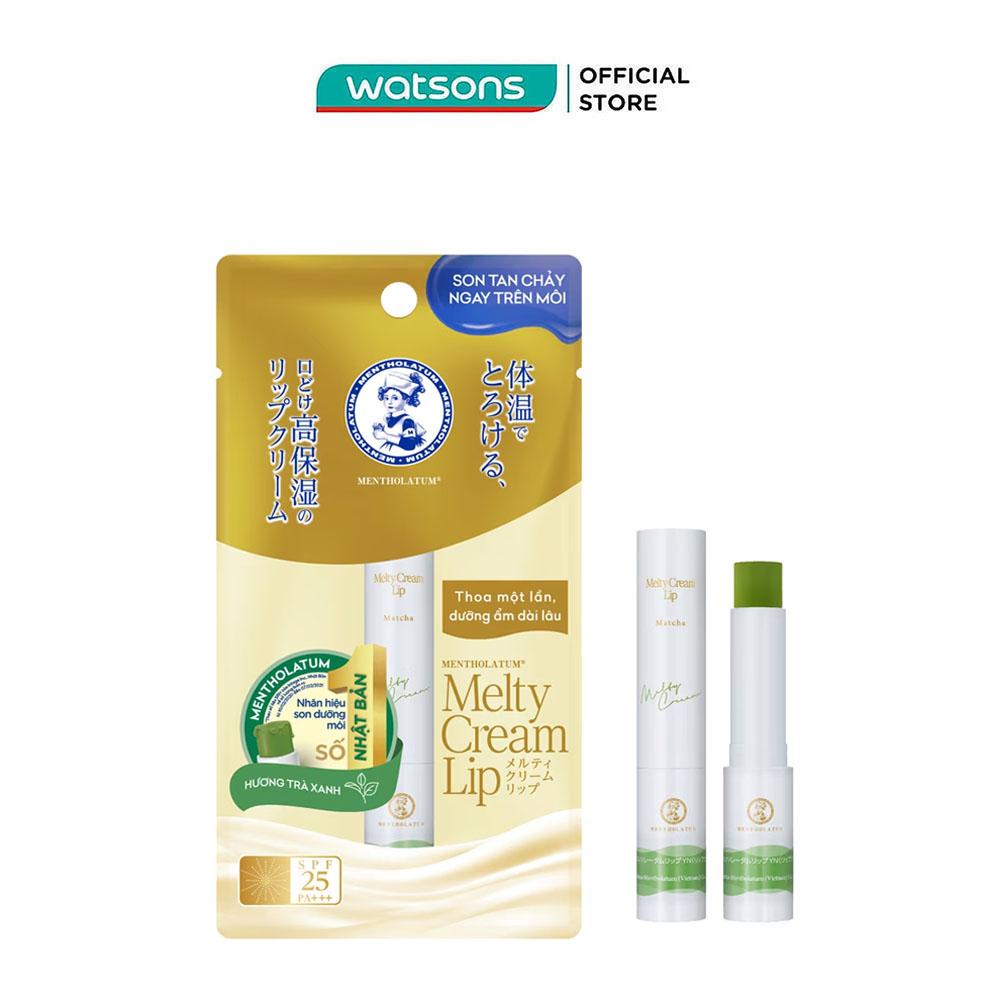 Son Dưỡng Môi Mentholatum Melty Cream Lip Matcha SPF25 PA++++ 2.4g