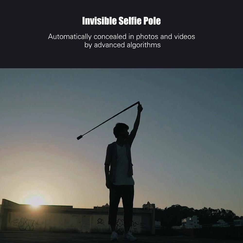 Photography Extension Rod Invisible Selfie Stick for Bullet Time with 1/4 Inch Screw 5-Section 28cm-111cm Adjustable