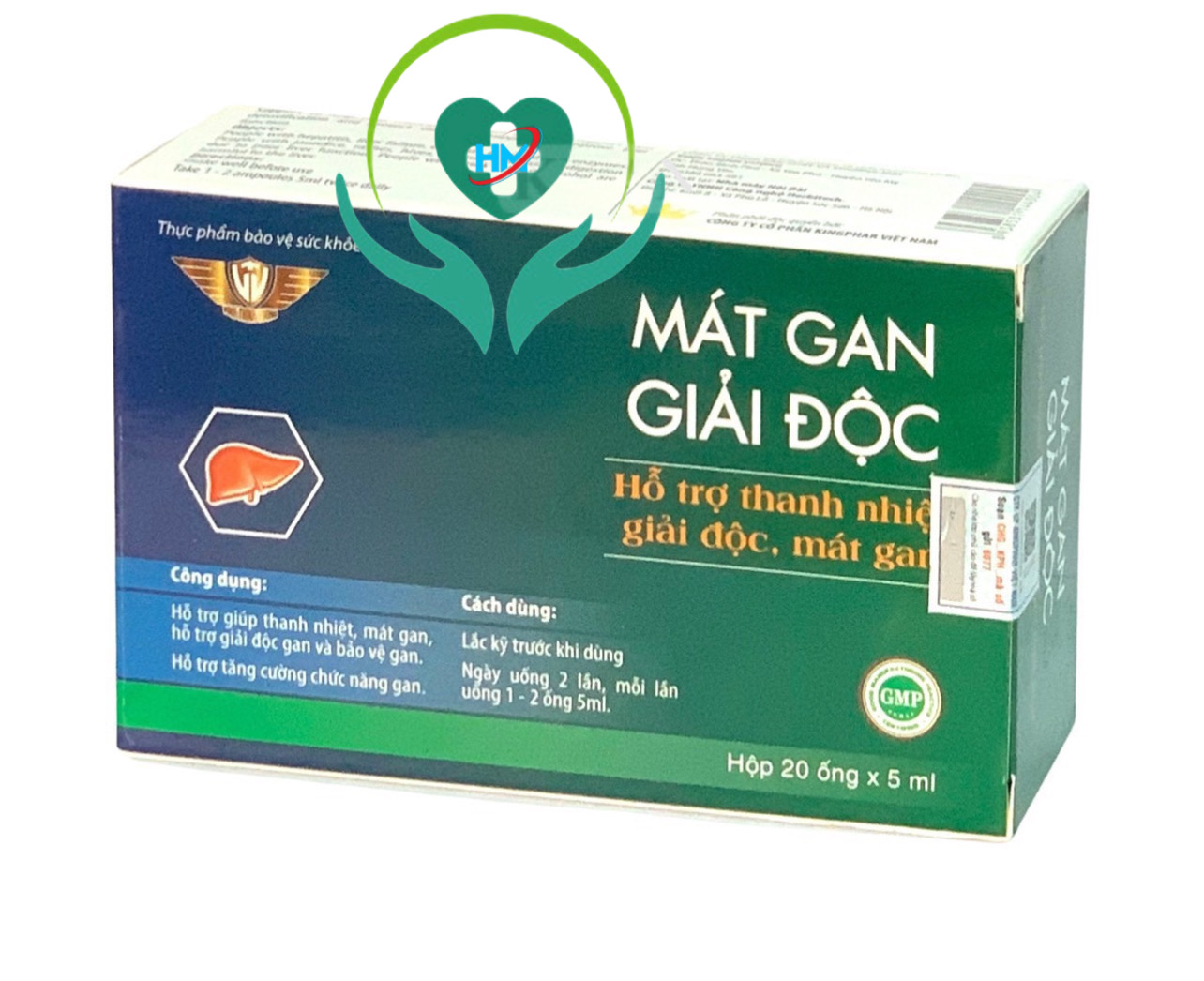 Siro Mát gan giải độc Vinh Thịnh Vượng VV, hộp 20 ống x 5ml