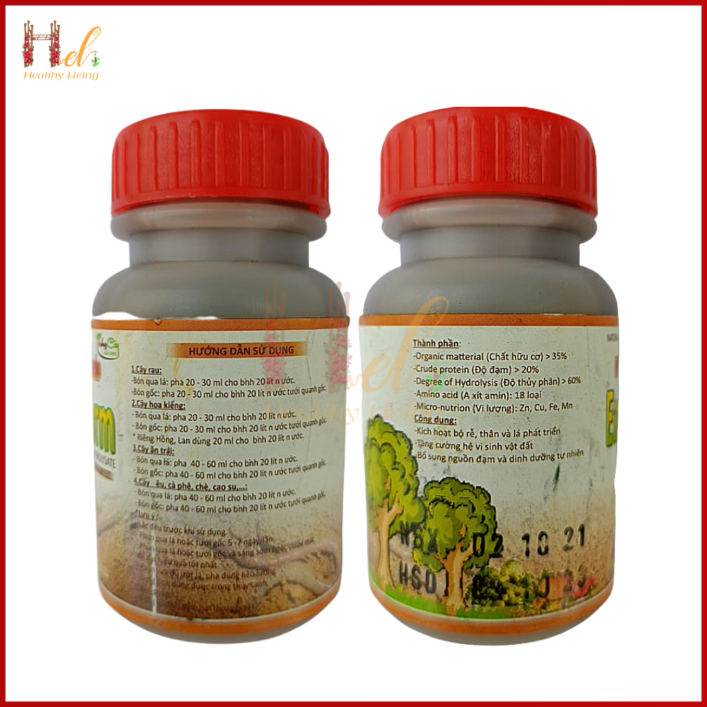 Phân Bón Hữu Cơ Dịch Trùn Quế earthworm 100ml