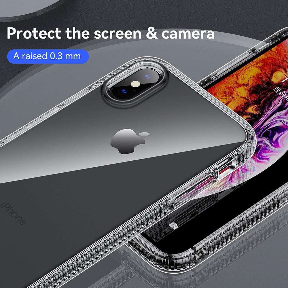 Ốp lưng cho iPhone 6 6s 7 8 Plus SE 2020 2022 X XR XS Max 11 12 13 Pro Max trong suốt chống sốc Fullbox