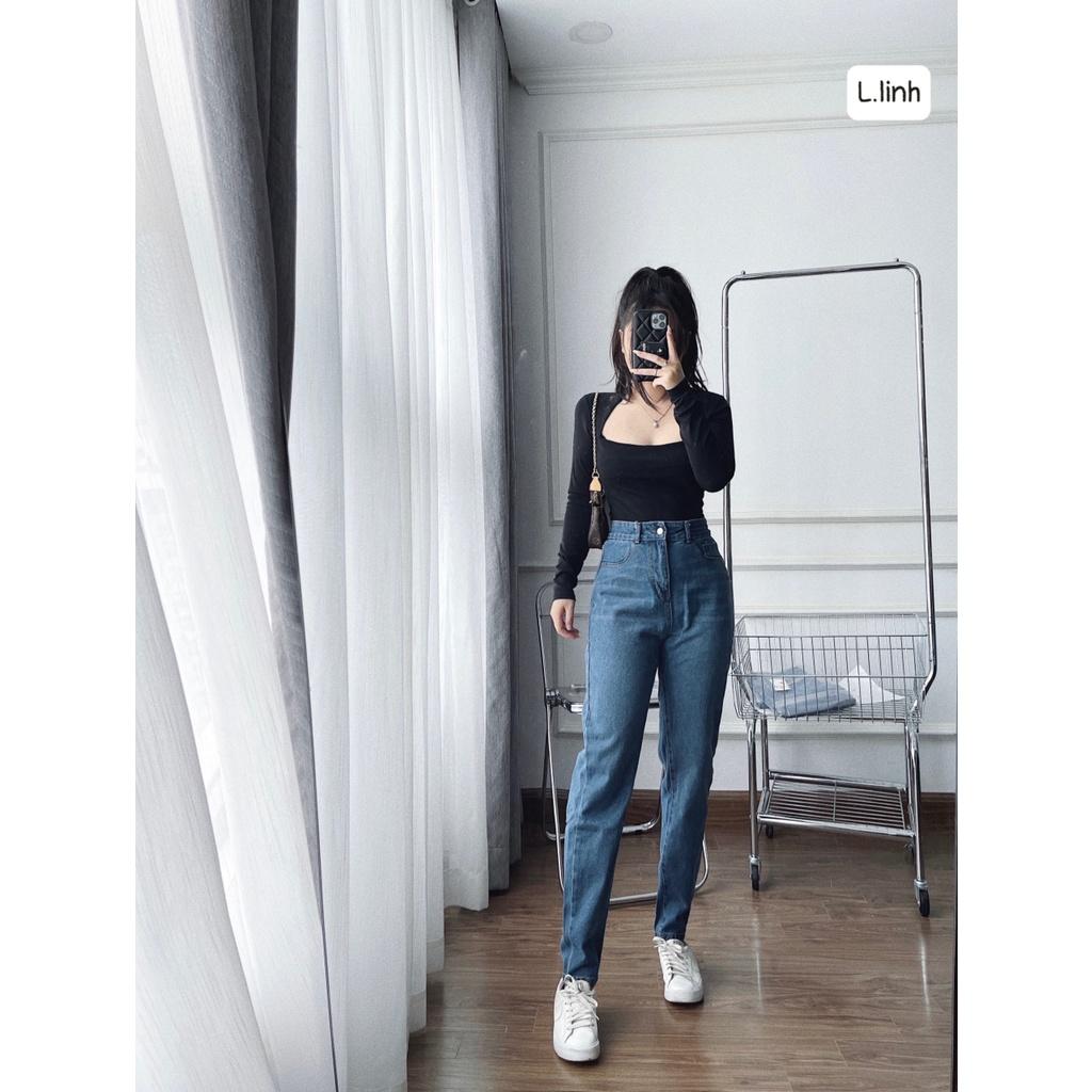 QUẦN JEAN BOY XANH CẠP CAO