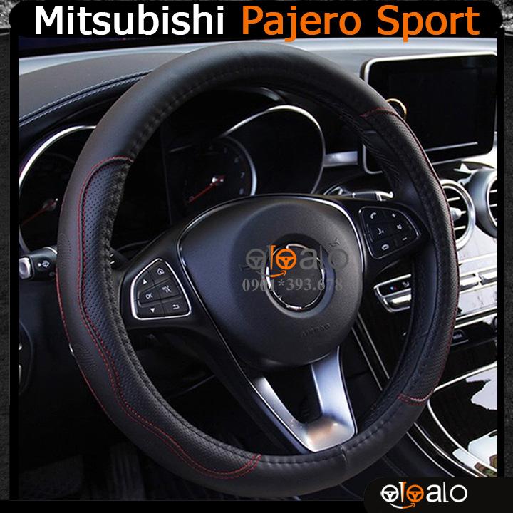 Bọc vô lăng xe ô tô Mitsubishi Outlander da PU cao cấp - OTOALO