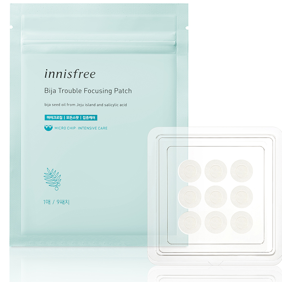 Miếng dán trị mụn từ Bija innisfree Bija Trouble Focusing Patch