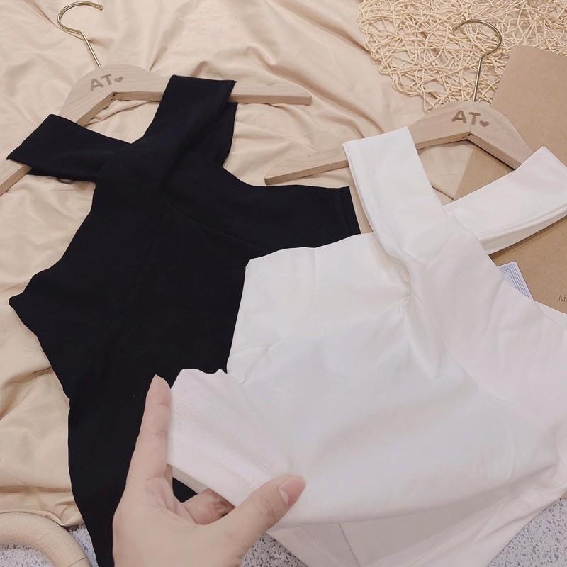 ÁO ZIP HÀN MẶC ĐƯỢC 2 KIỂU CỔ YẾM VÀ LỆCH VAI