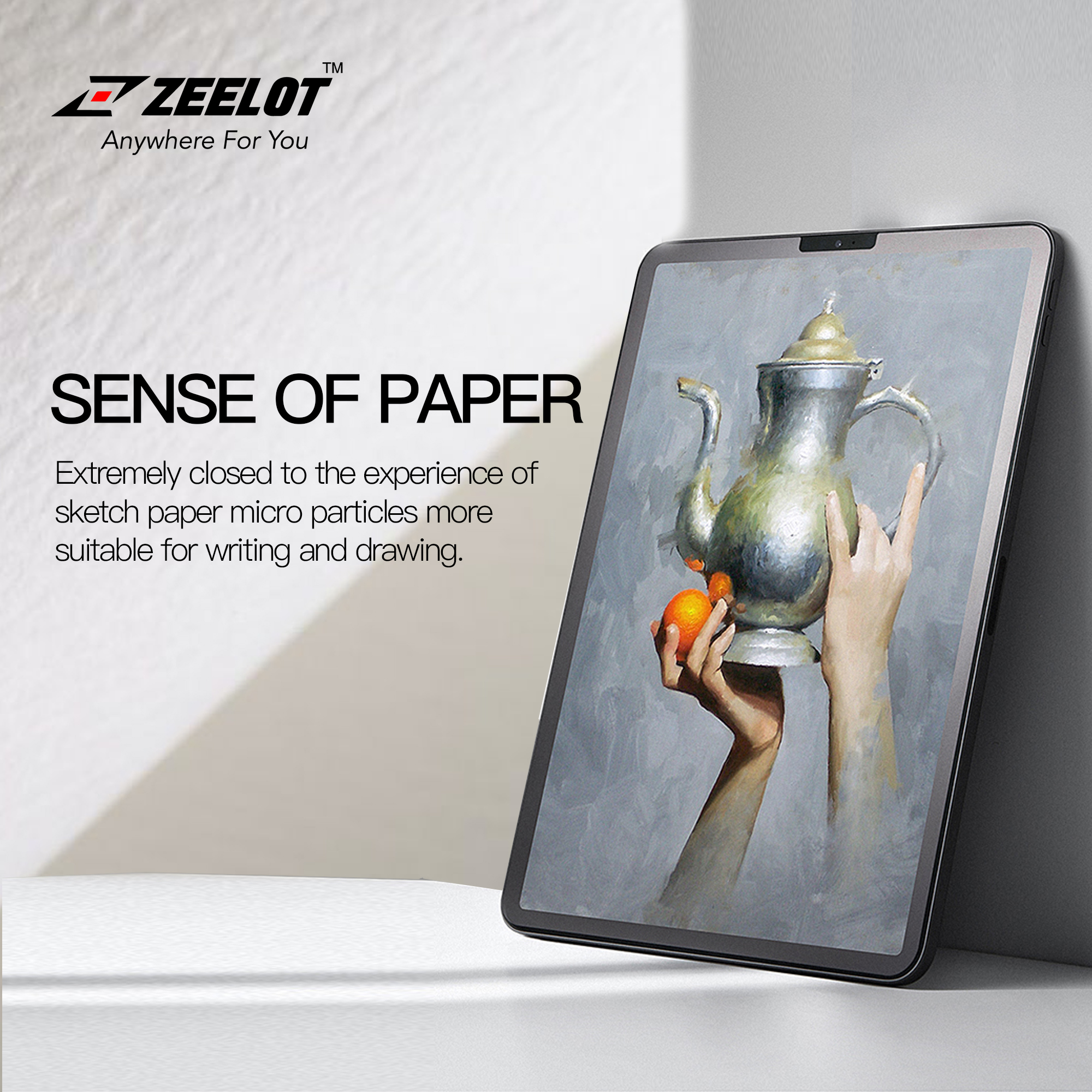 Dán cường lực iPad Pro 12.9" 2020/2018 Zeelot PureGlass 2.5D Chống vân tay - Hàng Chính Hãng