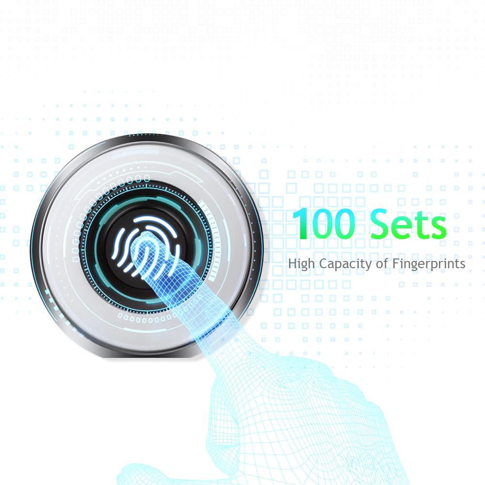 Khóa ngăn kéo thông minh BT , mở khóa vân tay, dung lượng 100 dấu vân tay