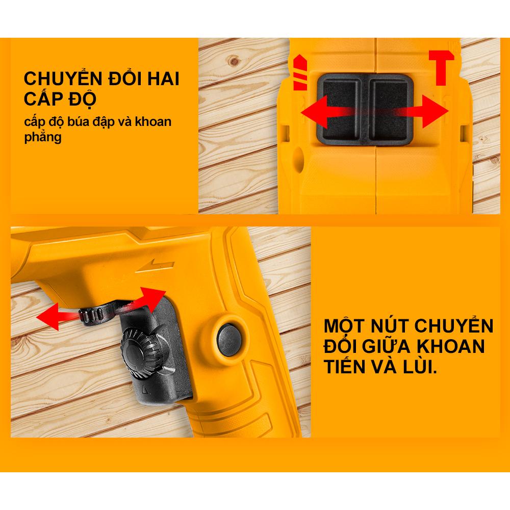 MÁY KHOAN BÚA 710W INGCO ID7118E - HÀNG CHÍNH HÃNG