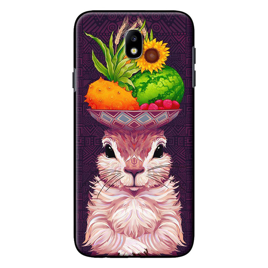 Ốp Lưng Dành Cho Điện Thoại Samsung Galaxy J3 Pro/ Galaxy J7 Pro Thỏ Và Trái Cây
