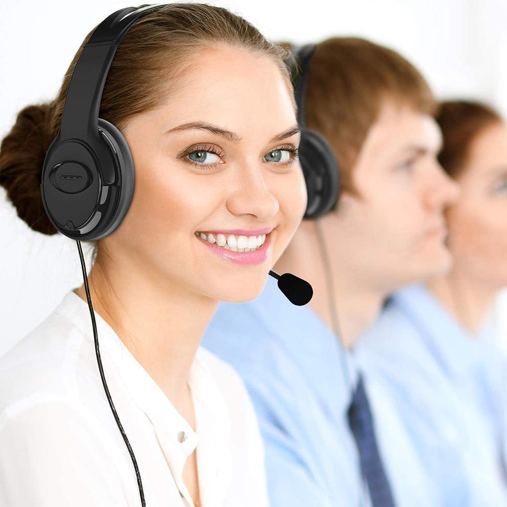 Chức Năng Tắt Tiếng Gọi Trung Tâm USB Máy Tính Heaphone Có Micro Kinh Doanh Tai Nghe Tai Nghe Có Dây Cho Laptop