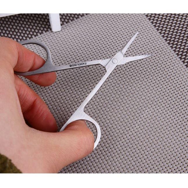 Kéo Cắt Tỉa Lông Mũi Đầu Tròn Thép Không Gỉ