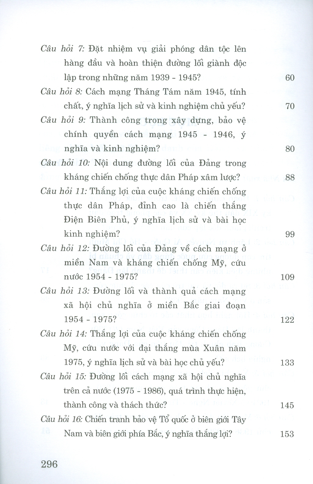 Hỏi - Đáp Môn Lịch Sử Đảng Cộng Sản Việt Nam (Dùng cho bậc đại học hệ chuyên và không chuyên lý luận chính trị) (Tài liệu theo bộ giáo trình mới nhất của Bộ Giáo dục và Đào Tạo)