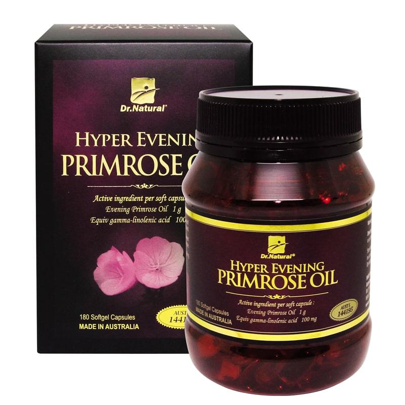 Viên uống bổ sung nội tiết tố nữ nhập khẩu chính hãng Úc HYPER EVENING PRIMROSE OIL (180 viên) chiết xuất tinh dầu hoa anh thảo giúp giảm triệu chứng tiền mãn kinh, mãn kinh: đau đầu, bốc hỏa, mất ngủ…; giảm nám da; giảm tóc rụng