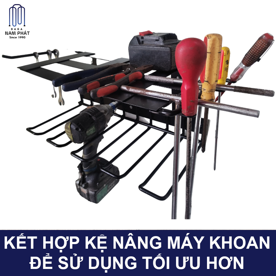 Kệ treo dụng cụ sửa chữa thiết bị pin máy khoan cho thợ DIY