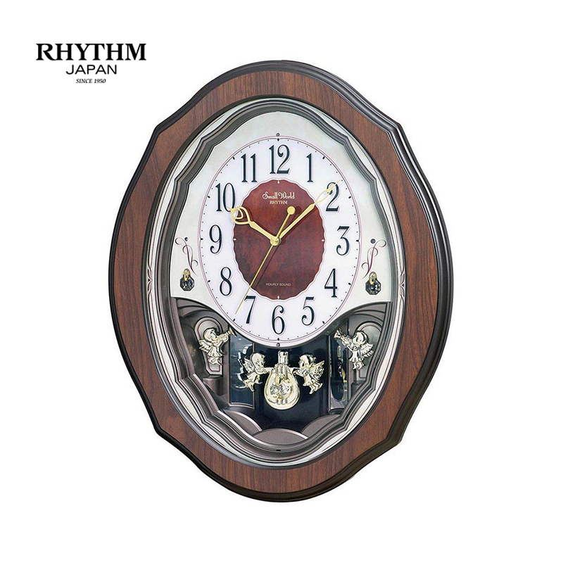 Đồng hồ Rhythm 4MJ894WU06 Kt 36.0 x 44.0 x 8.0cm, 2.5kg Vỏ gỗ. Dùng Pin.