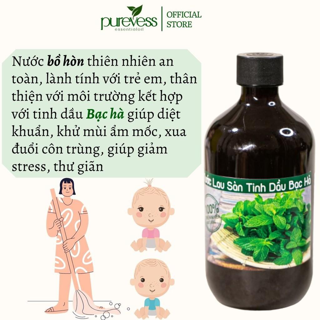 Nước lau sàn hữu cơ Purevess từ tinh dầu thiên nhiên giúp đuổi muỗi và côn trùng