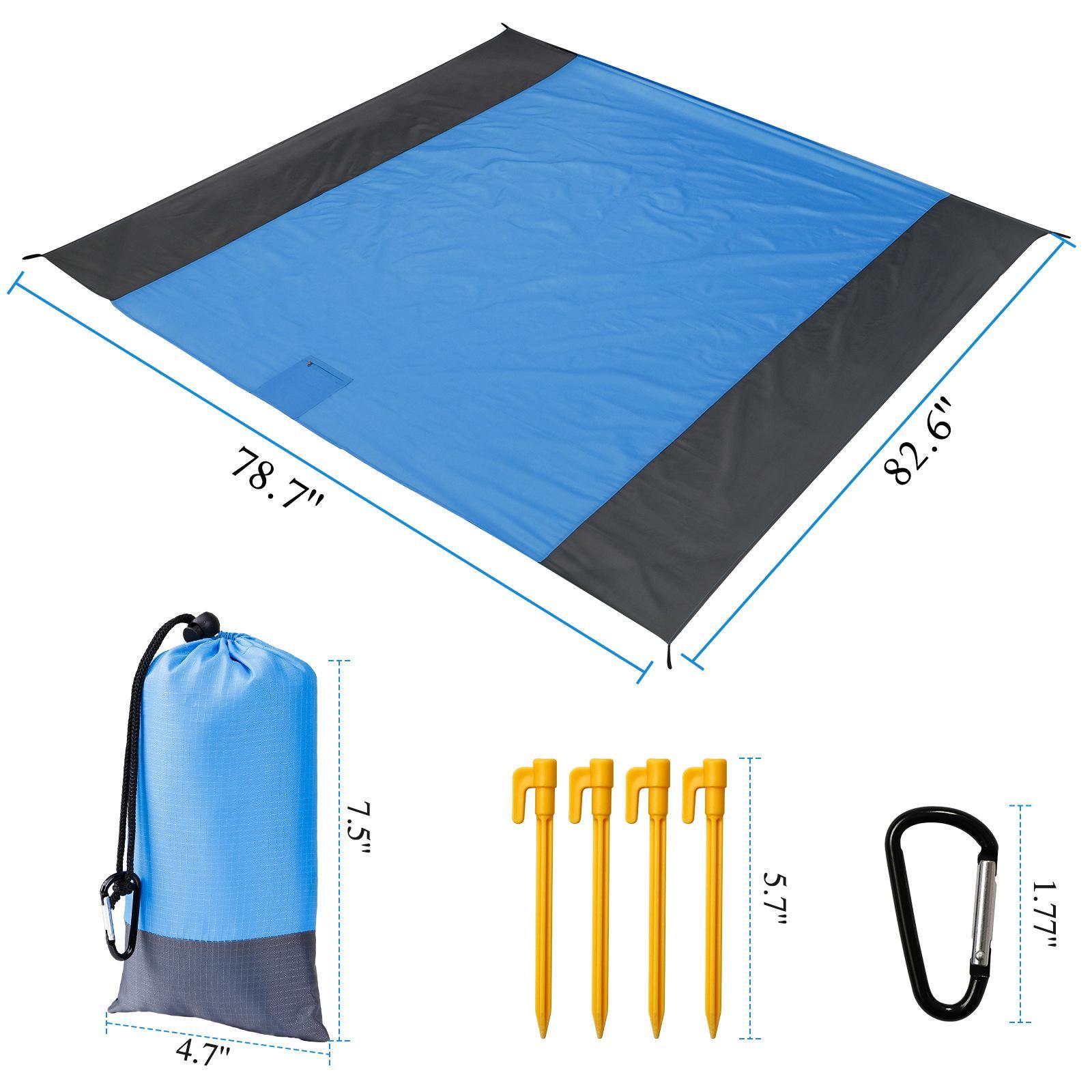 Outdoor Picnic Blanket Portable Beach Accessories for Hiking,