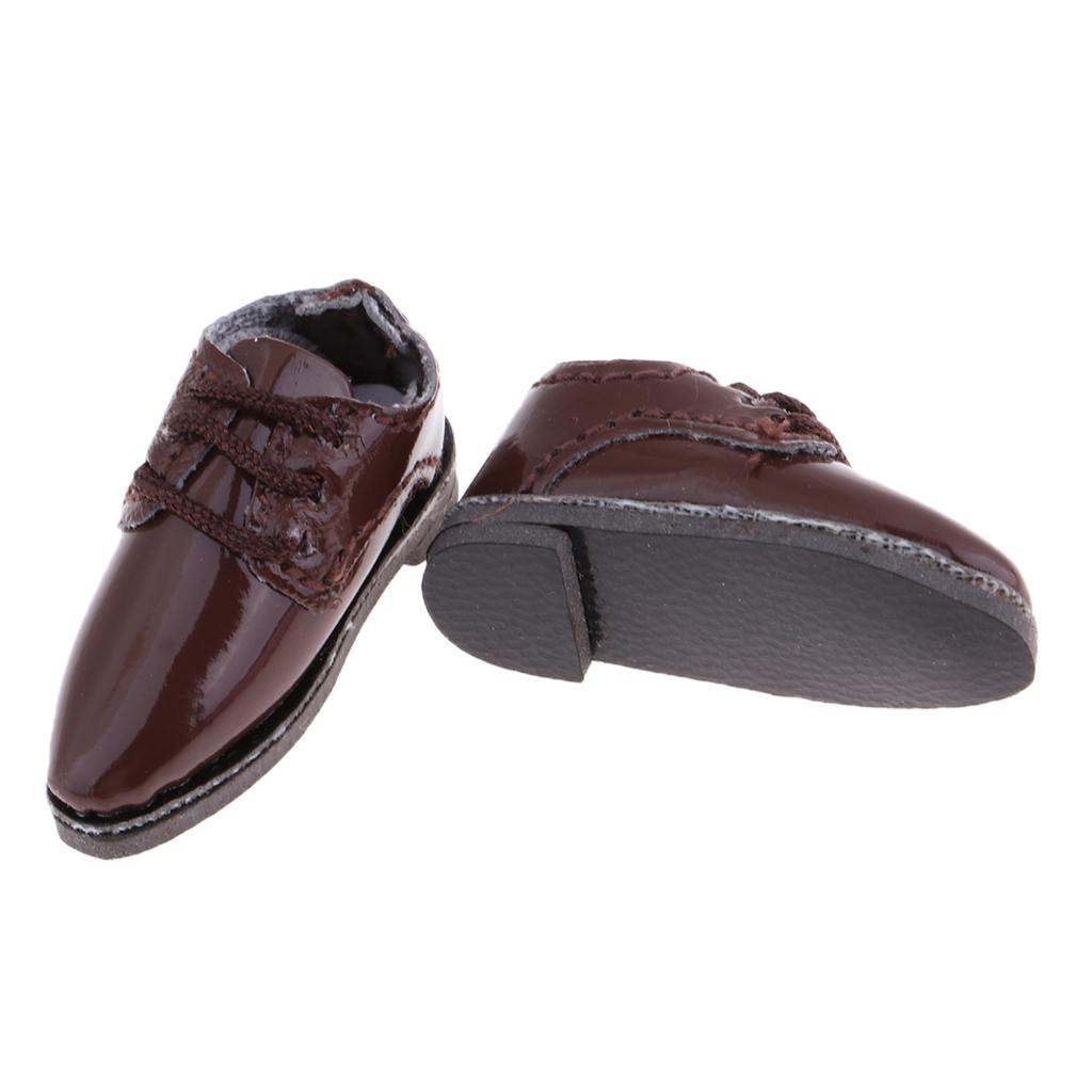 Lace-Up Doll PU Leather British Oxford Shoes Cho 1/6 Blythe Doll Accs