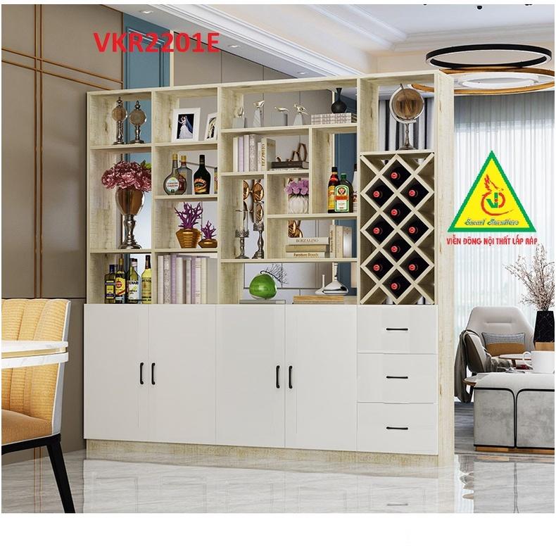 TỦ KỆ TRANG TRÍ KIÊM VÁCH NGĂN VKR2201E - Nội thất lắp ráp Viendong Adv