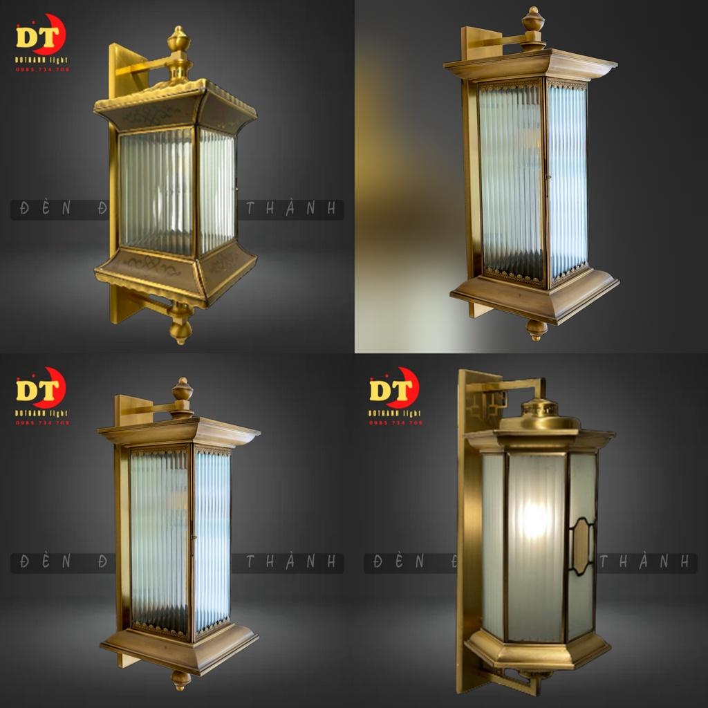 Đèn tường đồng ngoại thất, đồng kính cao cấp HTLQ TDK
