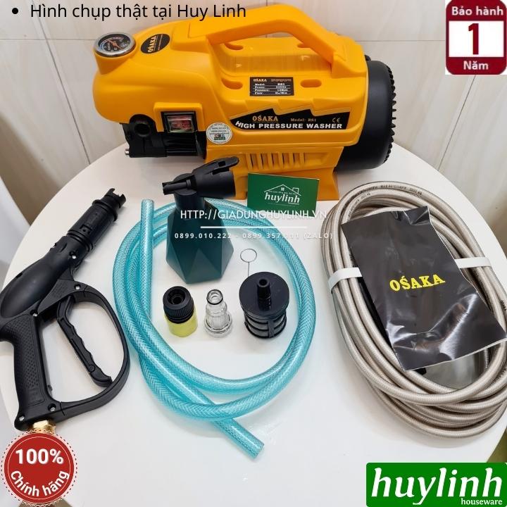 Máy xịt rửa xe cao áp Osaka RS1 - Màu cam - 2400W - Motor cảm ứng từ lõi đồng - Hàng chính hãng