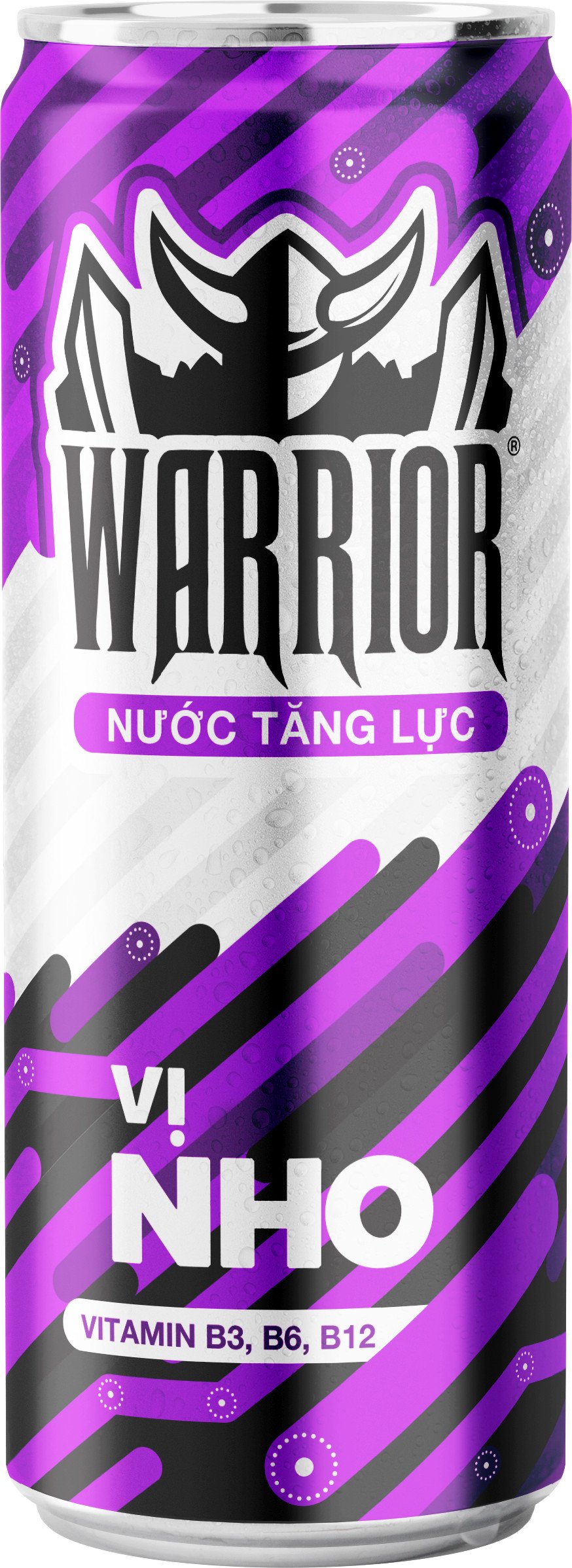 (Thùng ) Nước tăng lực Warrior vị nho lon 325ml